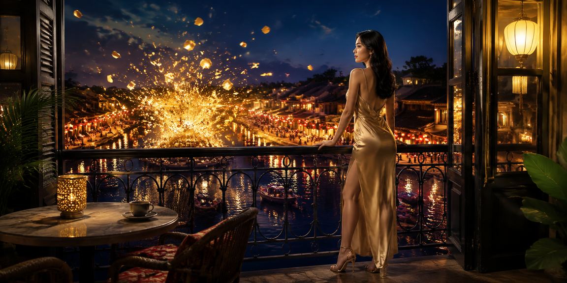 Người chơi VIP thưởng thức cà phê và xem kết quả cá cược tại Hội An